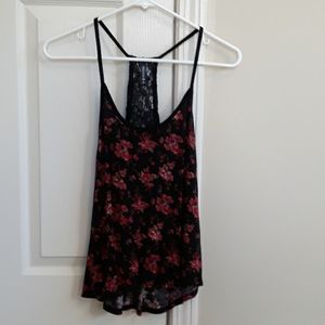 Tillies Floral Racerback Tank Top - S
